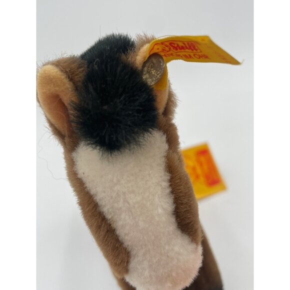 Steiff Brown Plush Pony Horse Toy Tag Button - Picture 5 of 10